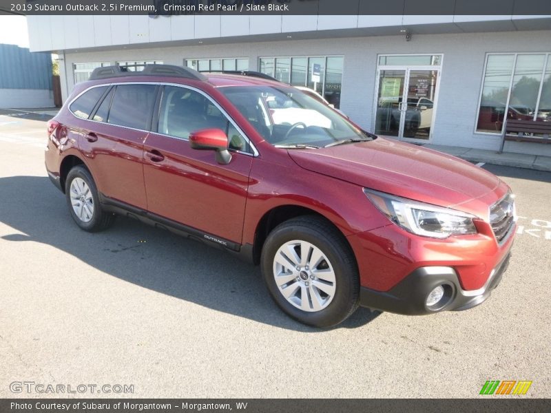 Crimson Red Pearl / Slate Black 2019 Subaru Outback 2.5i Premium