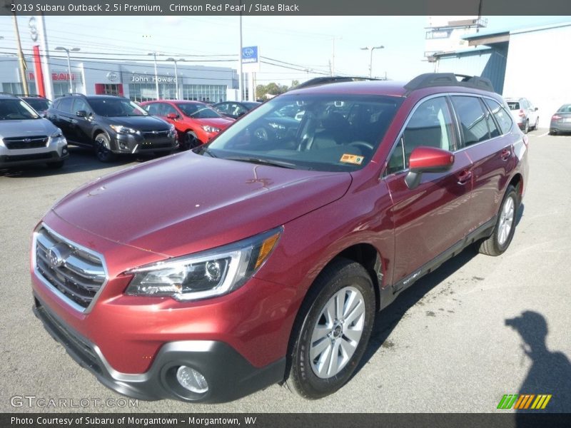 Crimson Red Pearl / Slate Black 2019 Subaru Outback 2.5i Premium
