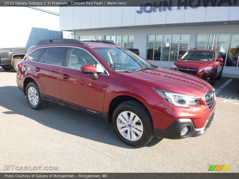 Crimson Red Pearl / Warm Ivory 2019 Subaru Outback 2.5i Premium