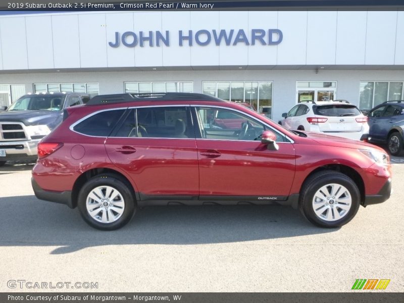 Crimson Red Pearl / Warm Ivory 2019 Subaru Outback 2.5i Premium