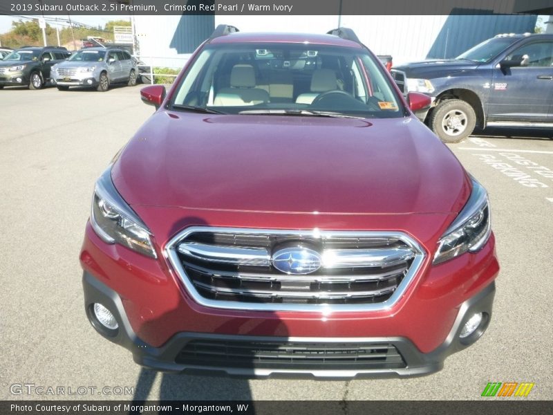 Crimson Red Pearl / Warm Ivory 2019 Subaru Outback 2.5i Premium