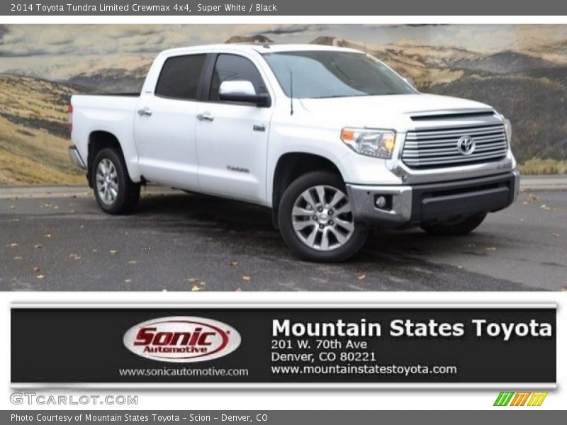 Super White / Black 2014 Toyota Tundra Limited Crewmax 4x4