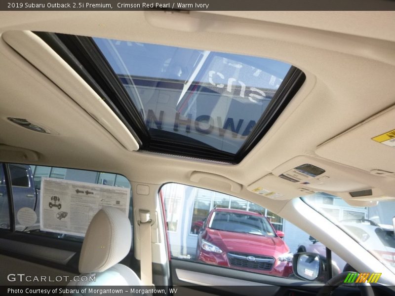 Crimson Red Pearl / Warm Ivory 2019 Subaru Outback 2.5i Premium
