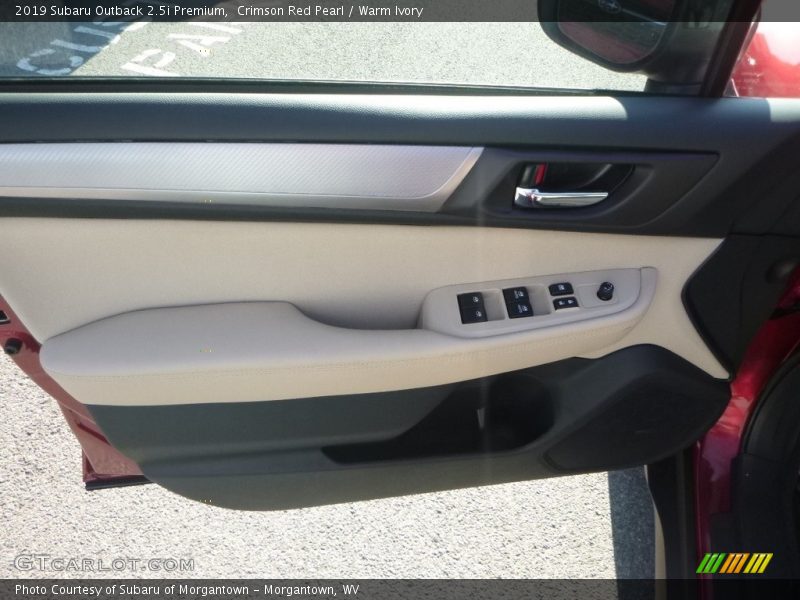 Crimson Red Pearl / Warm Ivory 2019 Subaru Outback 2.5i Premium