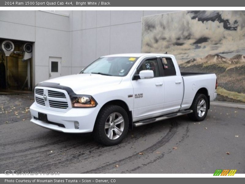 Bright White / Black 2014 Ram 1500 Sport Quad Cab 4x4