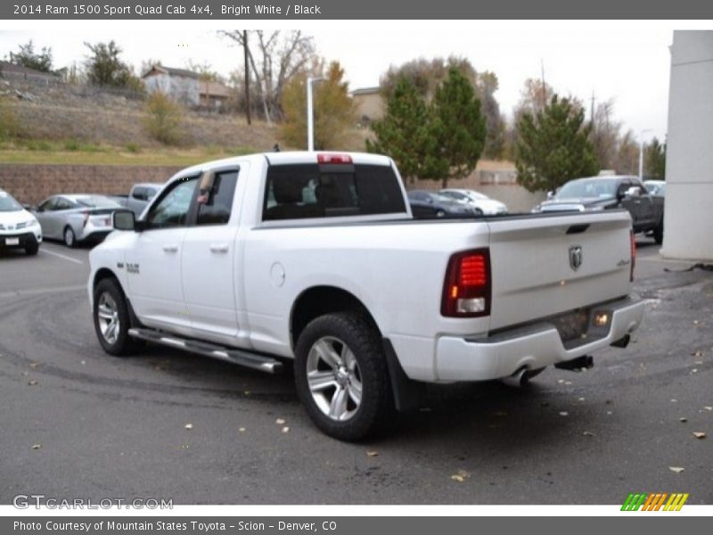 Bright White / Black 2014 Ram 1500 Sport Quad Cab 4x4