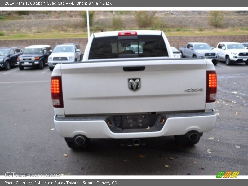 Bright White / Black 2014 Ram 1500 Sport Quad Cab 4x4