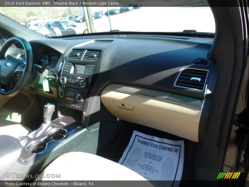 Shadow Black / Medium Light Camel 2016 Ford Explorer 4WD