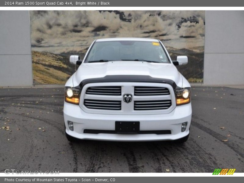 Bright White / Black 2014 Ram 1500 Sport Quad Cab 4x4