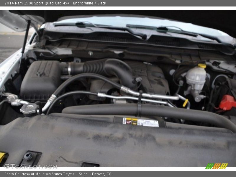 Bright White / Black 2014 Ram 1500 Sport Quad Cab 4x4