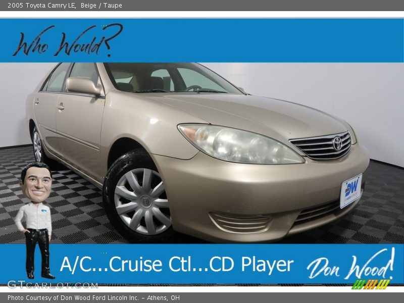 Beige / Taupe 2005 Toyota Camry LE