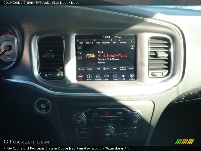 Pitch Black / Black 2019 Dodge Charger SXT AWD