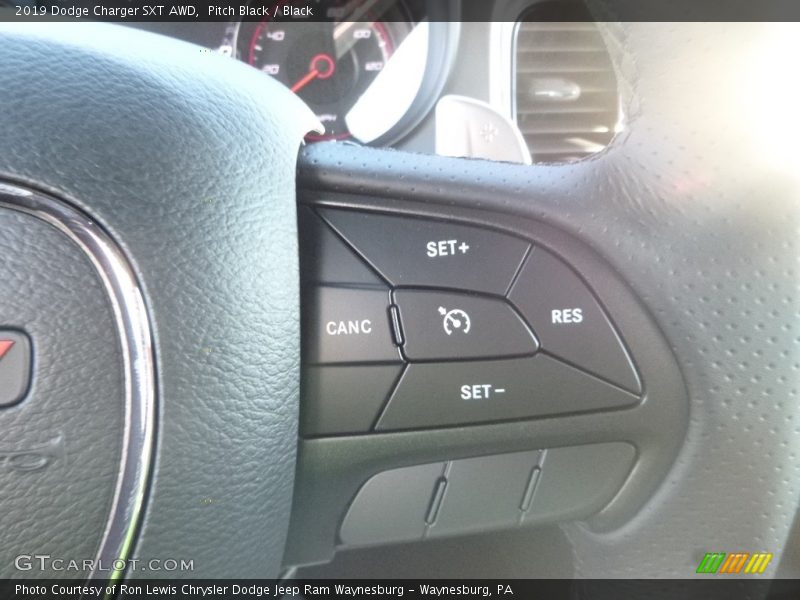 Pitch Black / Black 2019 Dodge Charger SXT AWD