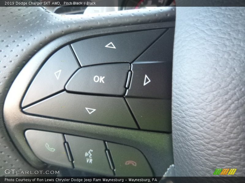 Pitch Black / Black 2019 Dodge Charger SXT AWD