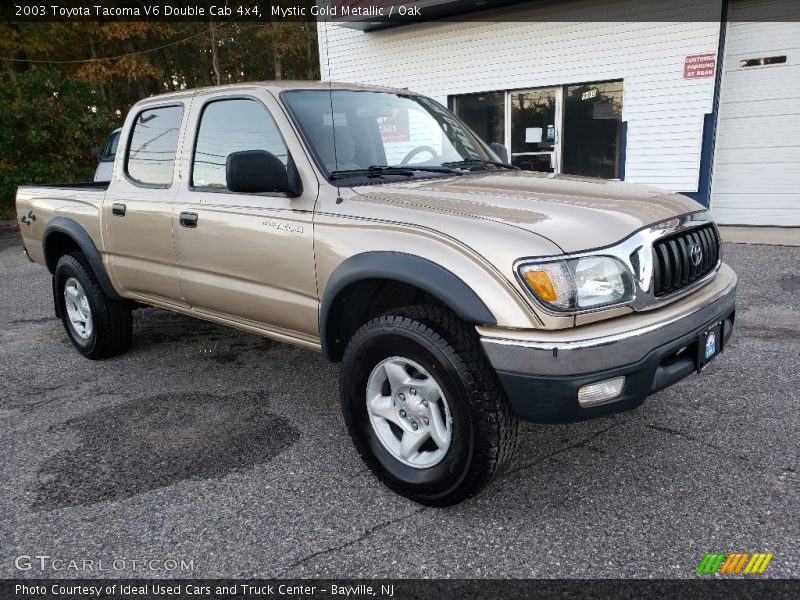 Mystic Gold Metallic / Oak 2003 Toyota Tacoma V6 Double Cab 4x4