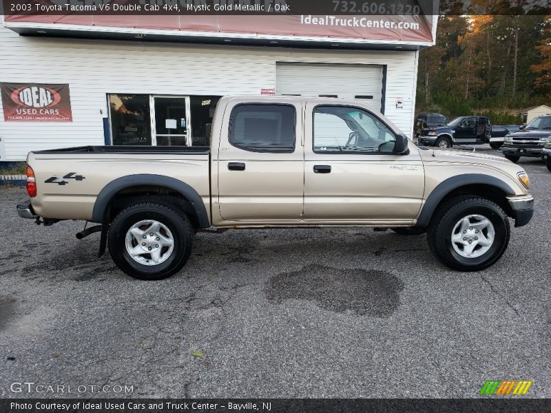 Mystic Gold Metallic / Oak 2003 Toyota Tacoma V6 Double Cab 4x4
