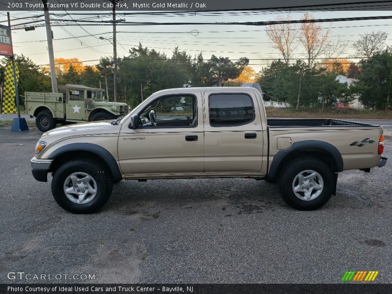 Mystic Gold Metallic / Oak 2003 Toyota Tacoma V6 Double Cab 4x4
