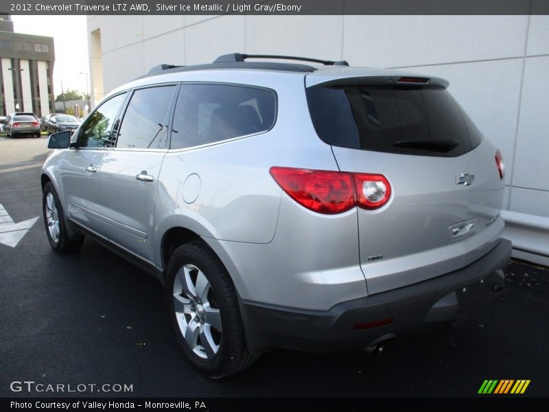 Silver Ice Metallic / Light Gray/Ebony 2012 Chevrolet Traverse LTZ AWD
