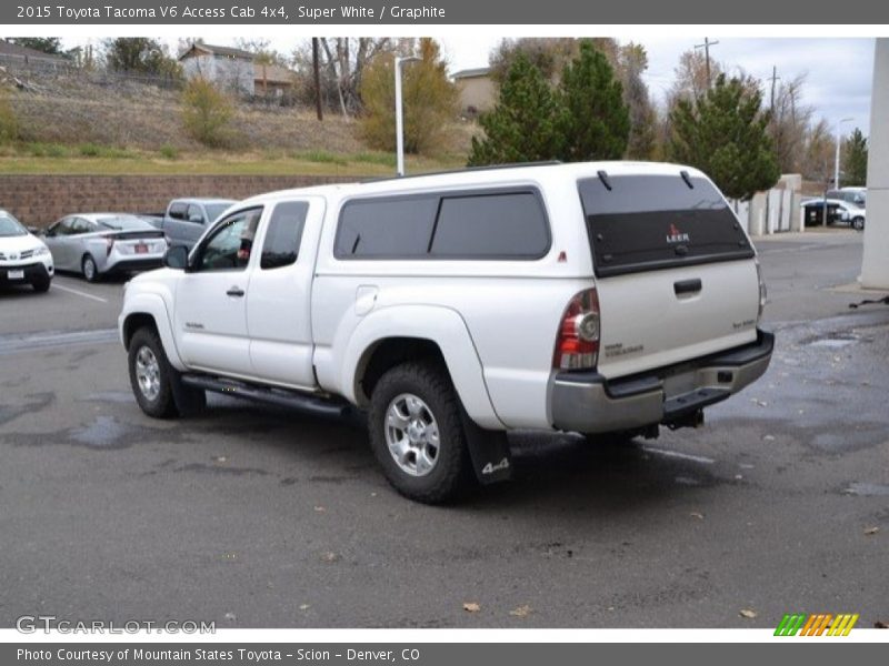 Super White / Graphite 2015 Toyota Tacoma V6 Access Cab 4x4