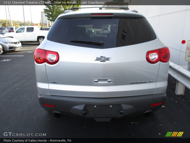 Silver Ice Metallic / Light Gray/Ebony 2012 Chevrolet Traverse LTZ AWD