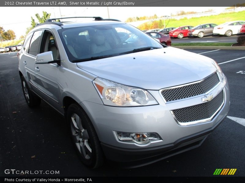 Silver Ice Metallic / Light Gray/Ebony 2012 Chevrolet Traverse LTZ AWD