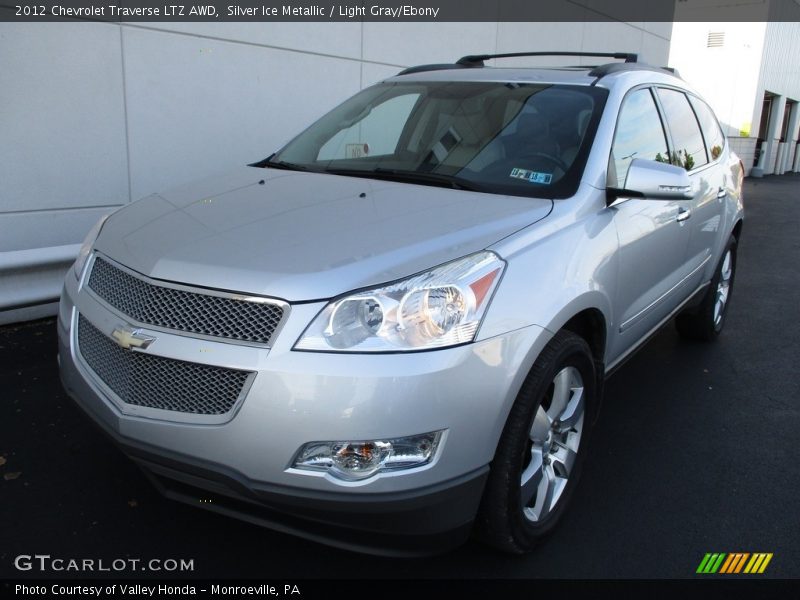 Silver Ice Metallic / Light Gray/Ebony 2012 Chevrolet Traverse LTZ AWD