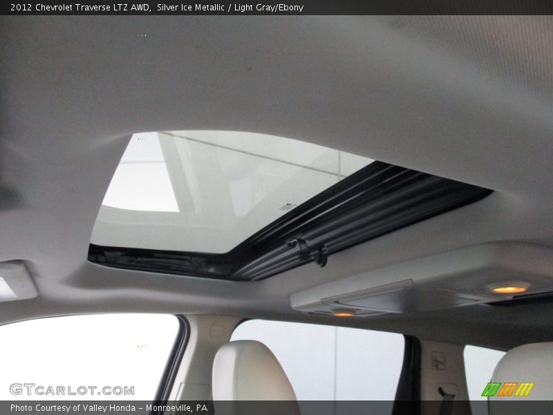 Silver Ice Metallic / Light Gray/Ebony 2012 Chevrolet Traverse LTZ AWD