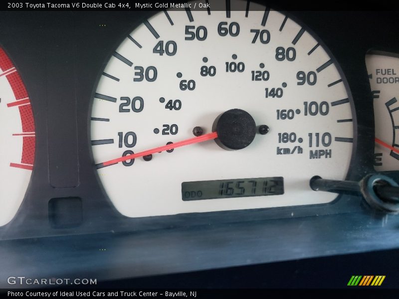 Mystic Gold Metallic / Oak 2003 Toyota Tacoma V6 Double Cab 4x4