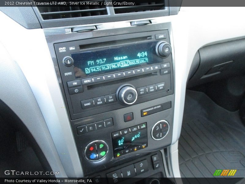Silver Ice Metallic / Light Gray/Ebony 2012 Chevrolet Traverse LTZ AWD