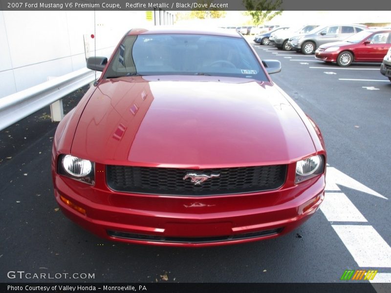 Redfire Metallic / Black/Dove Accent 2007 Ford Mustang V6 Premium Coupe