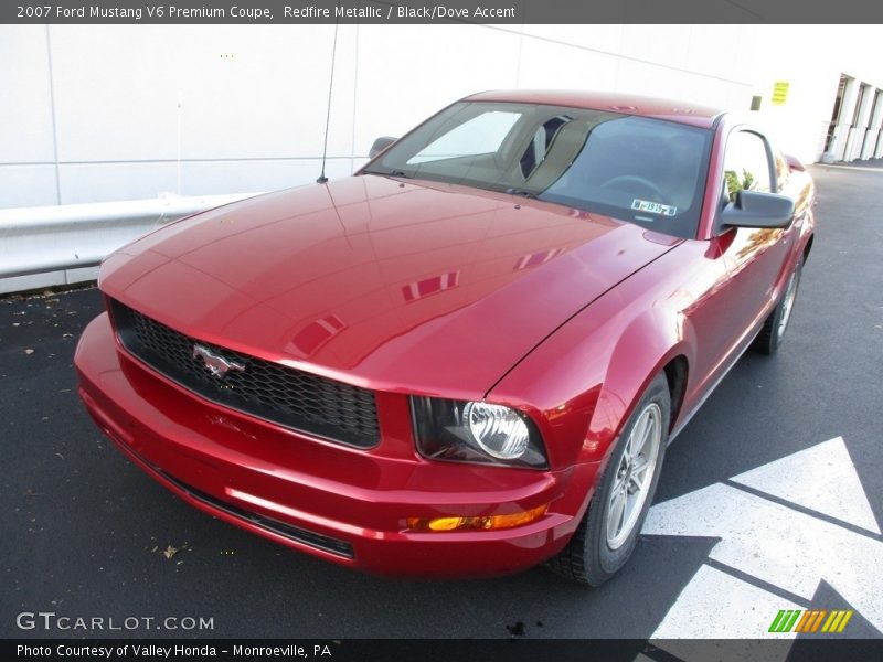 Redfire Metallic / Black/Dove Accent 2007 Ford Mustang V6 Premium Coupe