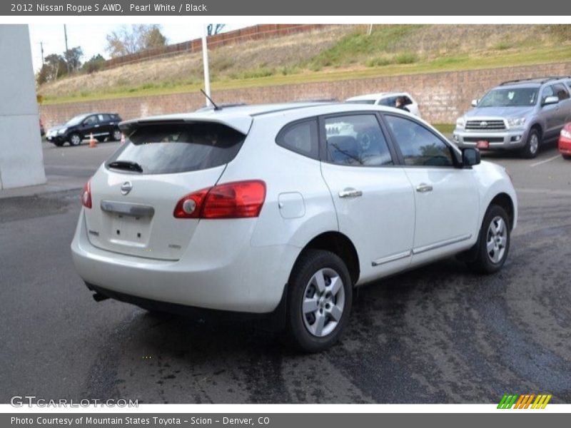 Pearl White / Black 2012 Nissan Rogue S AWD