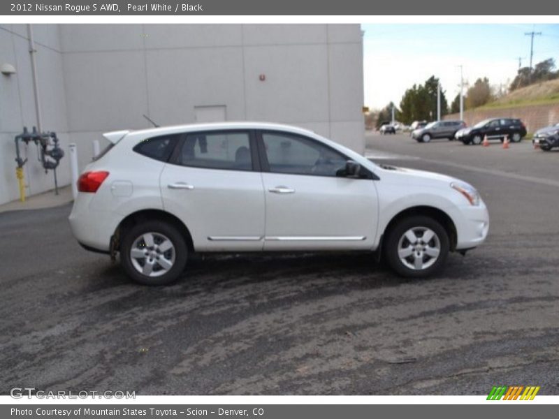 Pearl White / Black 2012 Nissan Rogue S AWD