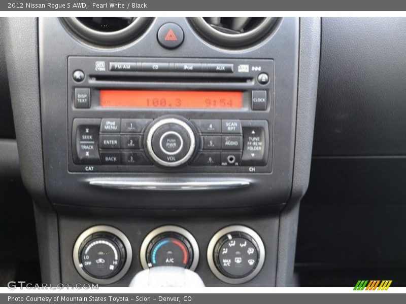 Pearl White / Black 2012 Nissan Rogue S AWD