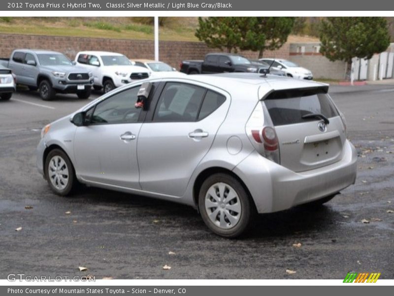 Classic Silver Metallic / Light Blue Gray/Black 2012 Toyota Prius c Hybrid Two