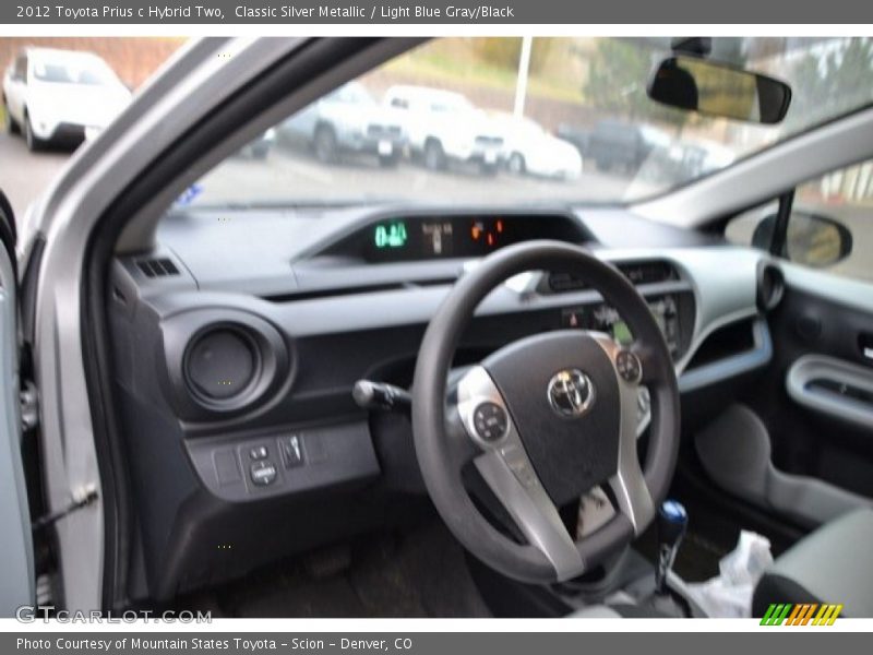 Classic Silver Metallic / Light Blue Gray/Black 2012 Toyota Prius c Hybrid Two