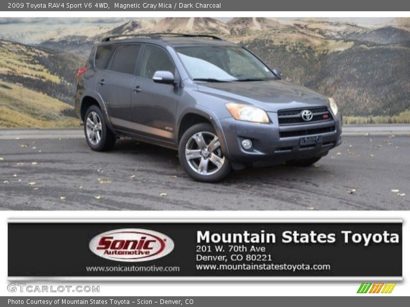 Magnetic Gray Mica / Dark Charcoal 2009 Toyota RAV4 Sport V6 4WD