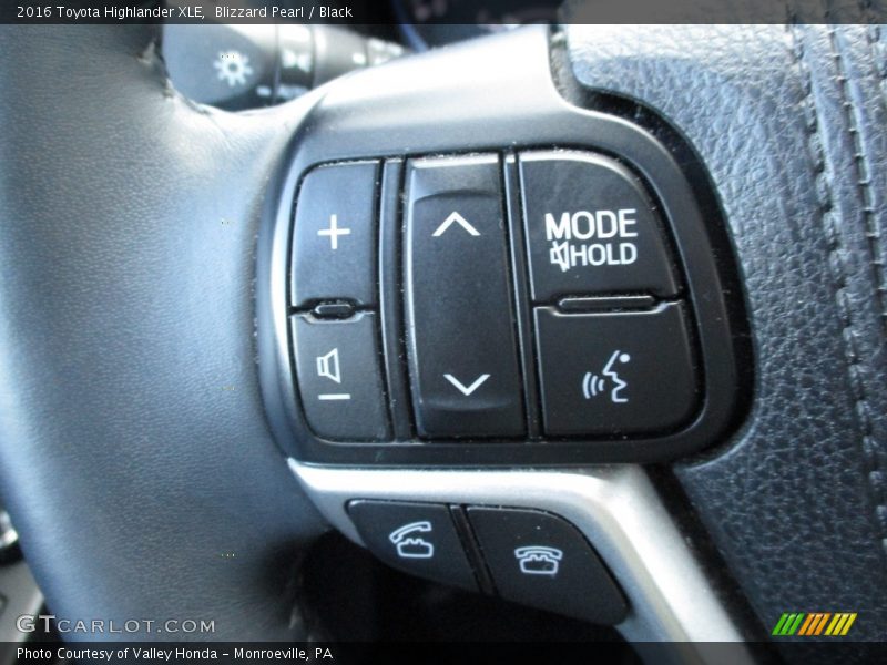 Blizzard Pearl / Black 2016 Toyota Highlander XLE