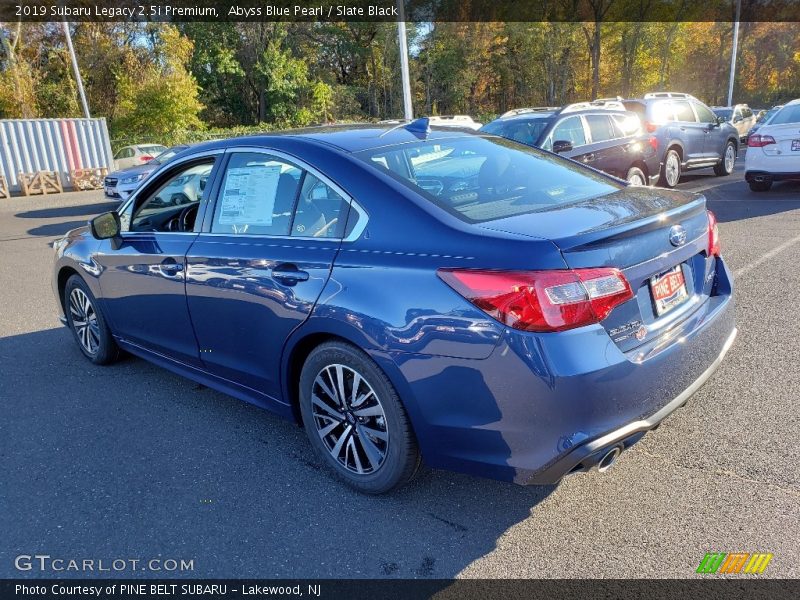Abyss Blue Pearl / Slate Black 2019 Subaru Legacy 2.5i Premium