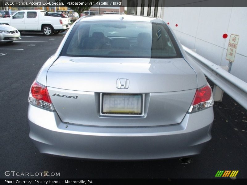 Alabaster Silver Metallic / Black 2010 Honda Accord EX-L Sedan