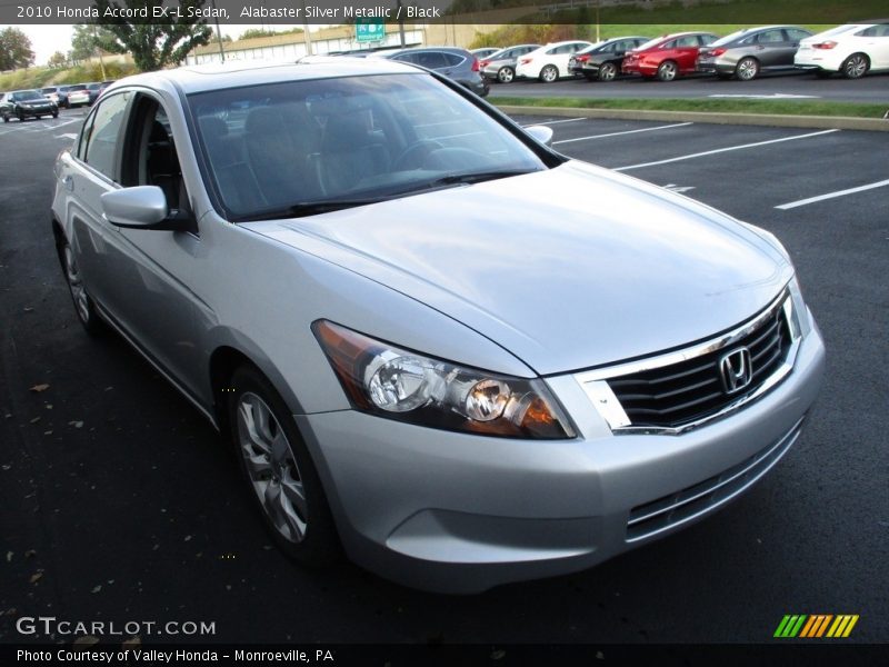 Alabaster Silver Metallic / Black 2010 Honda Accord EX-L Sedan