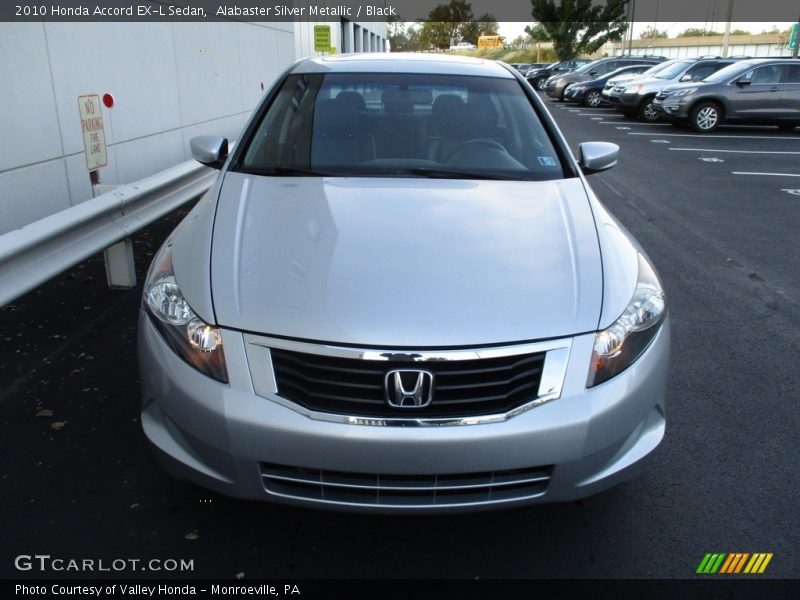 Alabaster Silver Metallic / Black 2010 Honda Accord EX-L Sedan