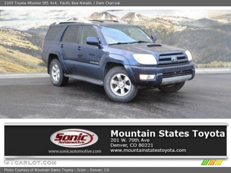 Pacific Blue Metallic / Dark Charcoal 2005 Toyota 4Runner SR5 4x4
