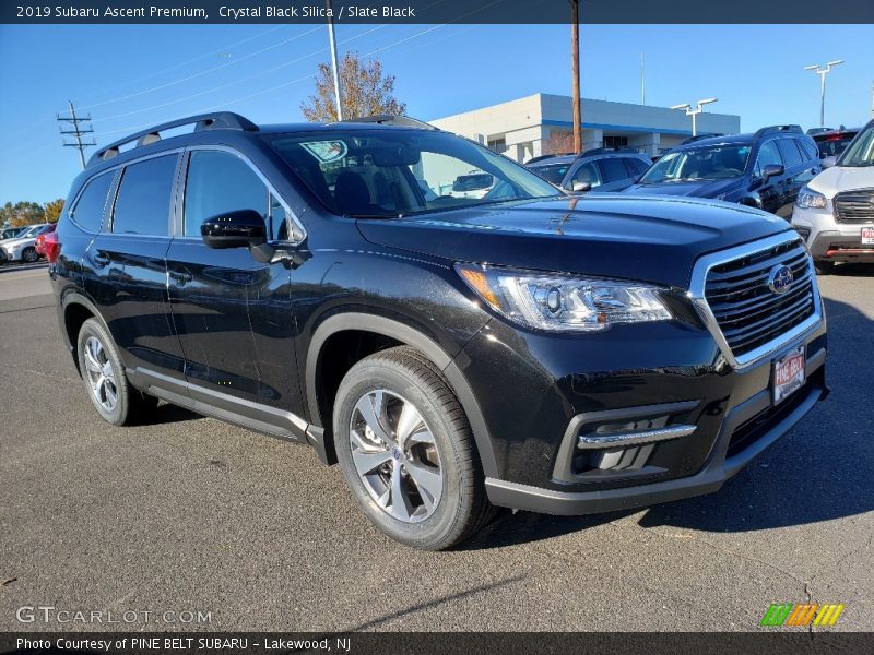 Crystal Black Silica / Slate Black 2019 Subaru Ascent Premium