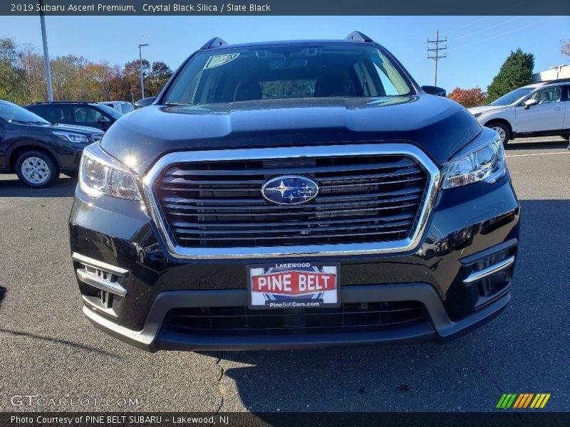Crystal Black Silica / Slate Black 2019 Subaru Ascent Premium