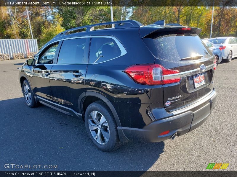Crystal Black Silica / Slate Black 2019 Subaru Ascent Premium