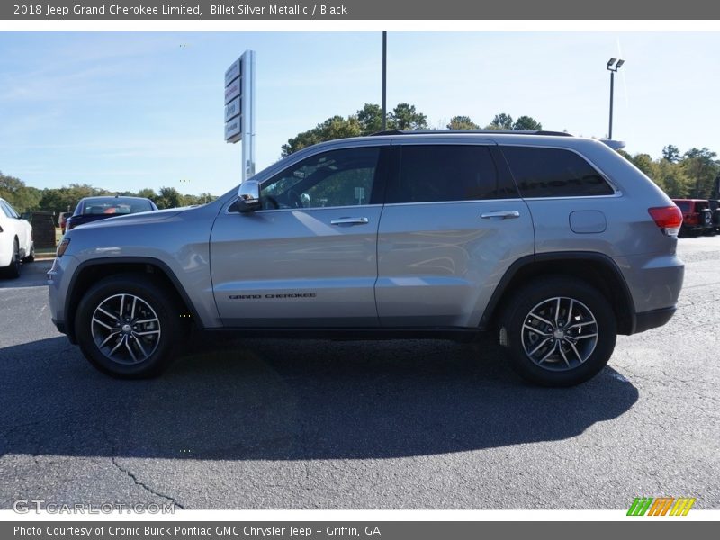 Billet Silver Metallic / Black 2018 Jeep Grand Cherokee Limited