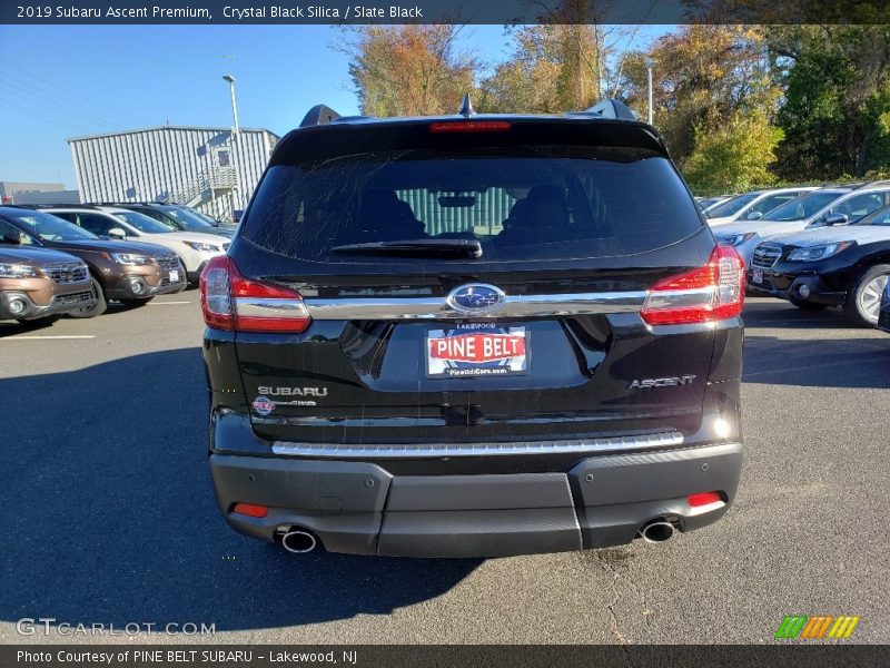 Crystal Black Silica / Slate Black 2019 Subaru Ascent Premium