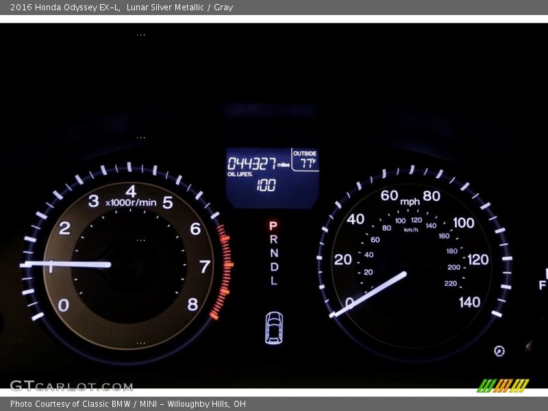 Lunar Silver Metallic / Gray 2016 Honda Odyssey EX-L