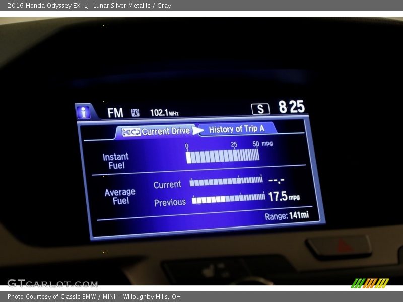 Lunar Silver Metallic / Gray 2016 Honda Odyssey EX-L